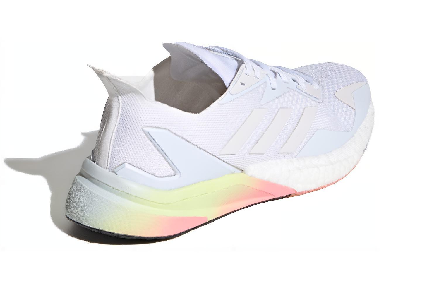 Женские кроссовки adidas X9000l3 (бело-розово-желтые) — Белый / розовый / жёлтый — фото 4
