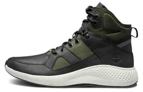 Timberland Casual Shoes Men's High Top Gray Green