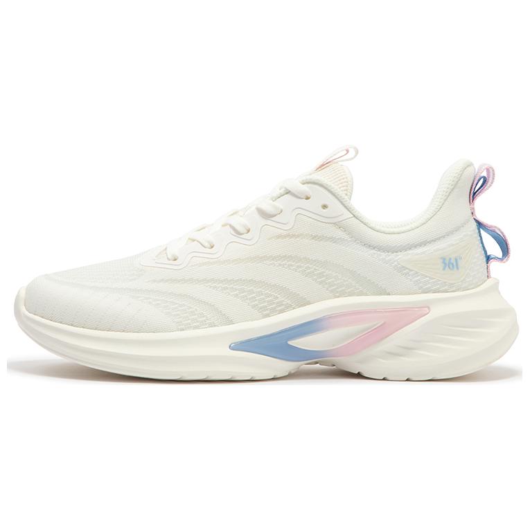 361° Cushioning Abrasion Resistant Cushioning, Wear Resistant Low top Sprint Running Shoes Women’s White Blue