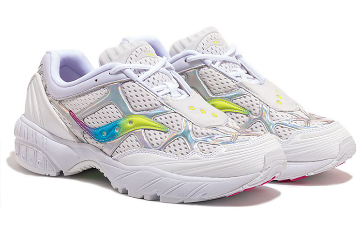 saucony Grid Web Iridescent White