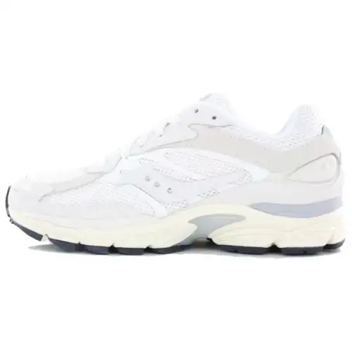 Saucony Pro Grid Omni 9 Comfortable Abrasion Resistant Low top Running Shoes Men's White