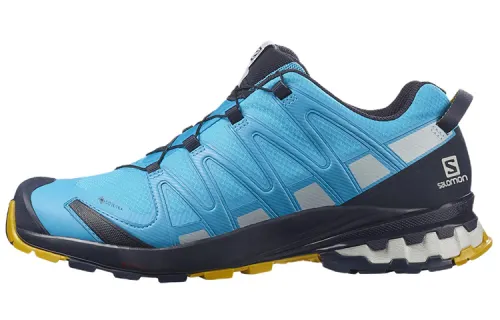 SALOMON XA Pro 3D V8 Comfortable Fabric Abrasion Resistant Low top Running Shoes Men's Blue