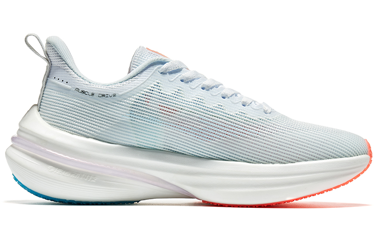 Erke Qitan 4.0 Pro Running Shoes Women’s Low Top True White/Neon Orange Pink