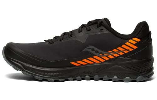 saucony Peregrine ICE+ 'Black Vizi Orange'