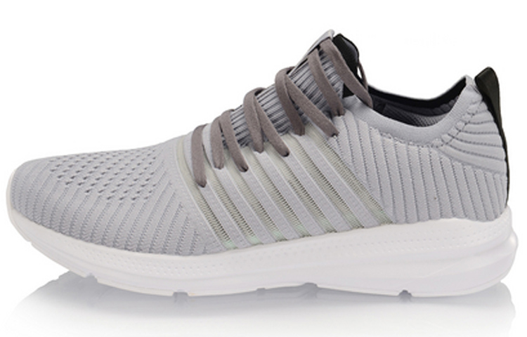 Li Ning Yufeng Cushioning Breathable Low top Running Shoes Unisex Muddy Gray Purple