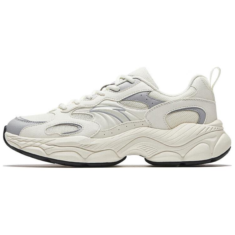 Anta Millennial Generation Slip Resistant Abrasion Resistant Low top Casual Shoes Men's White Gray