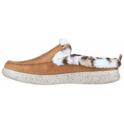 Skechers Bobs SKIPPER WILD TIGER Closed Toe Slippers Women's Chestnut