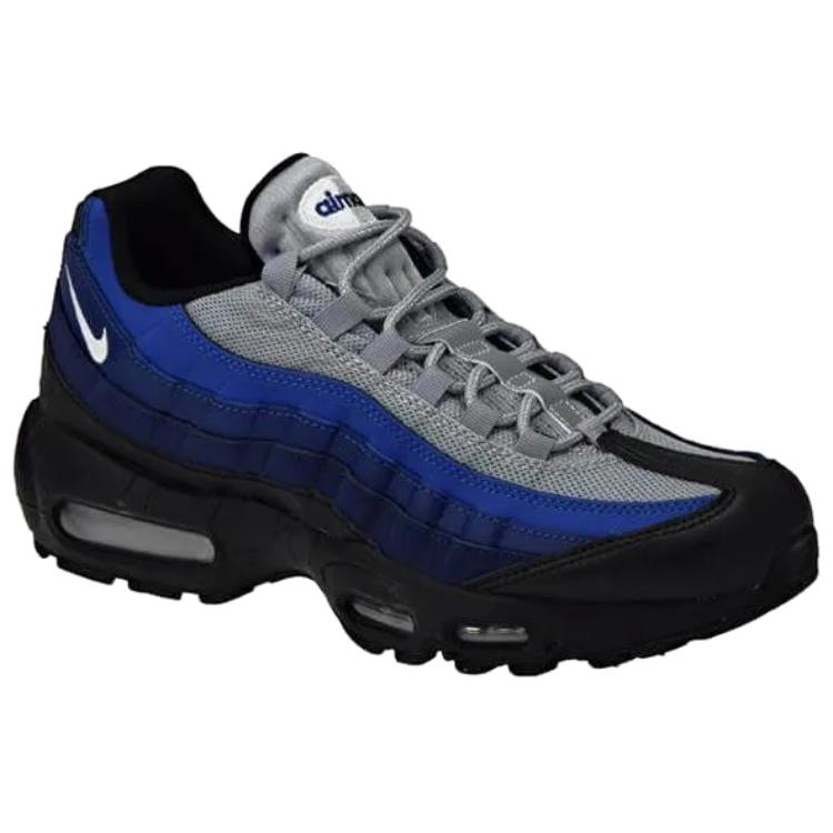 Nike Air Max 95 Abrasion Resistant Low top Running Shoes Unisex Gray Blue Black
