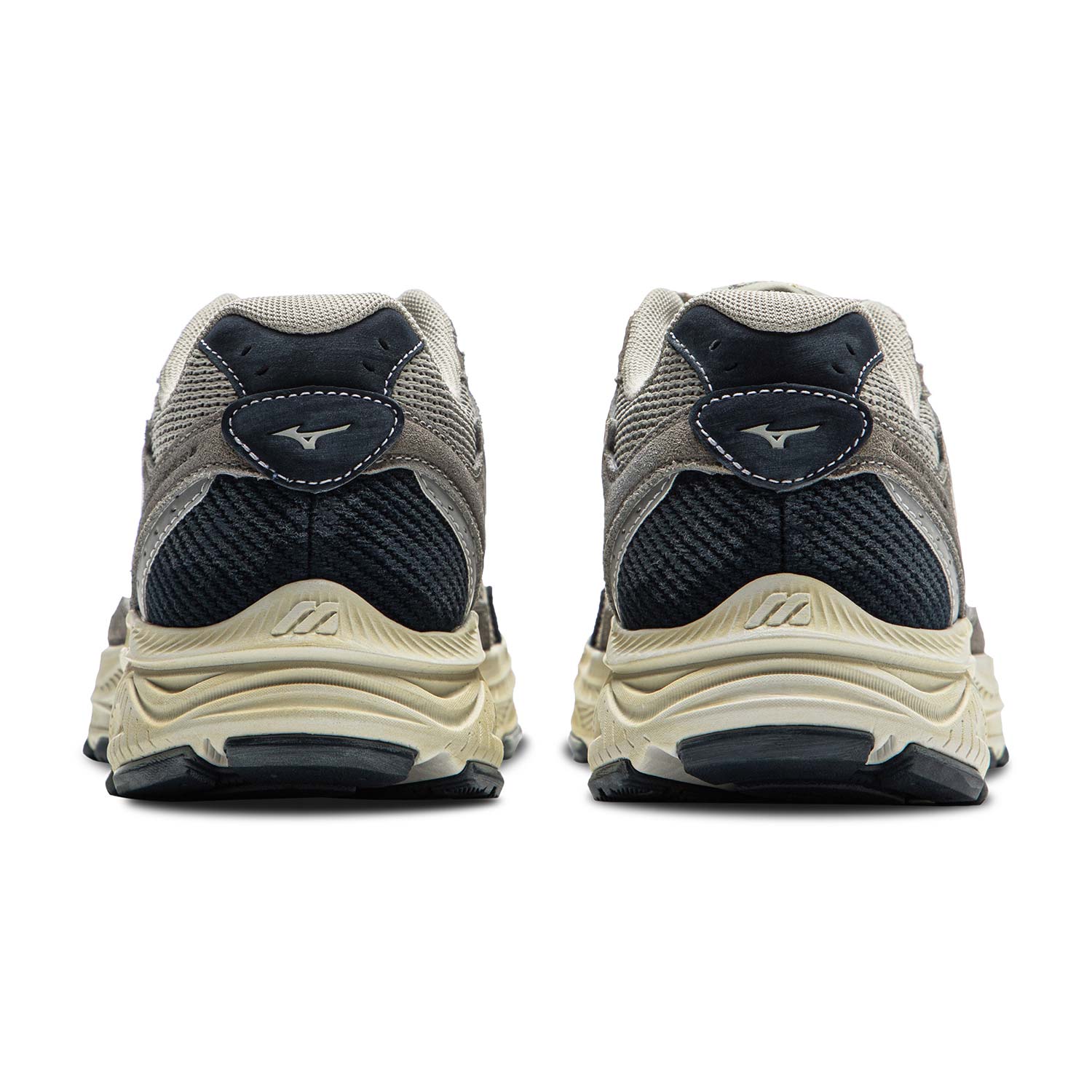 Mizuno Racer S Low top Running Shoes Unisex Stone Gray Navy Blue