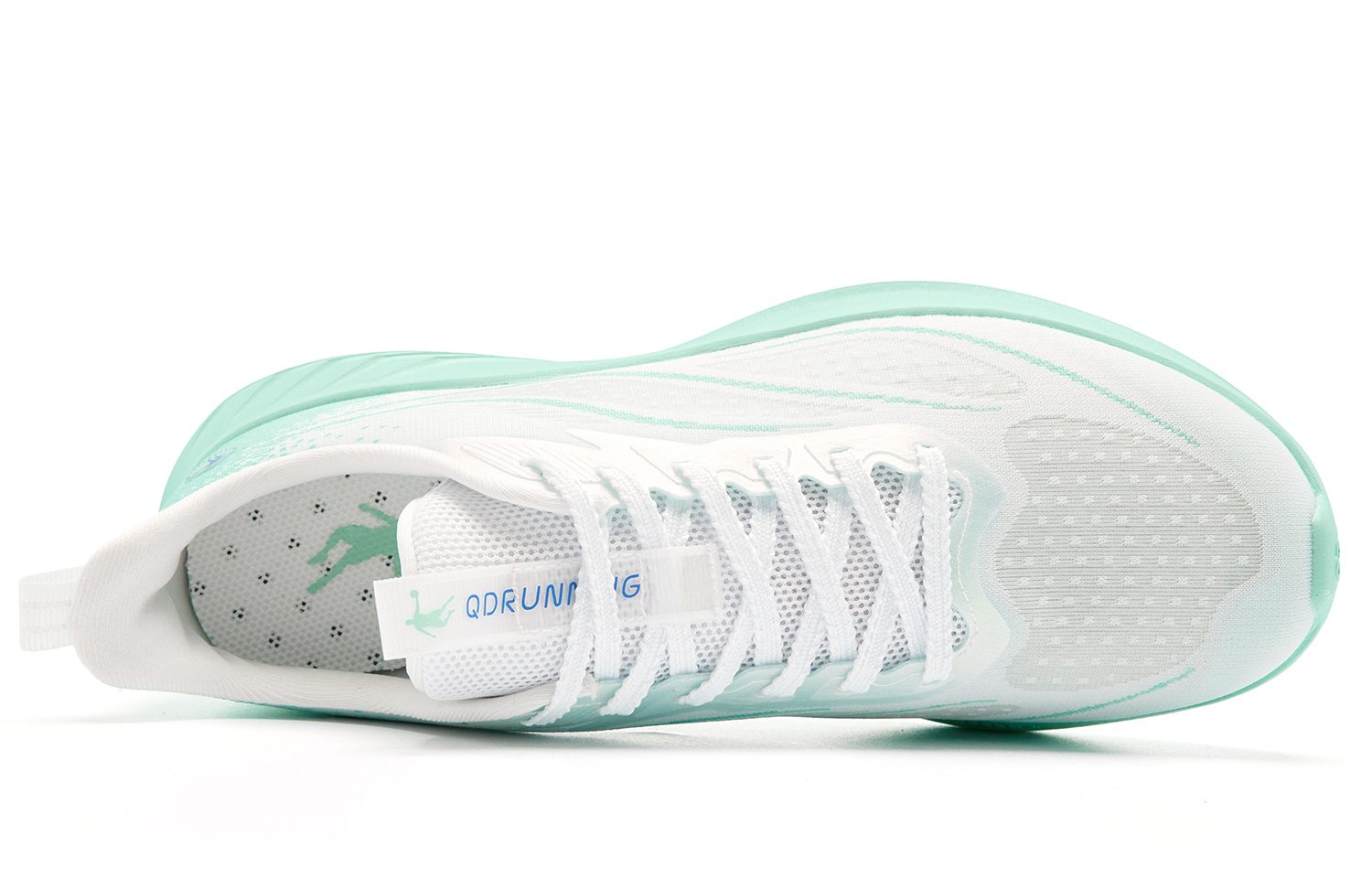 QIAODAN Light Speed 5.0LITE Low top Casual Training Running Shoes Men’s White Green