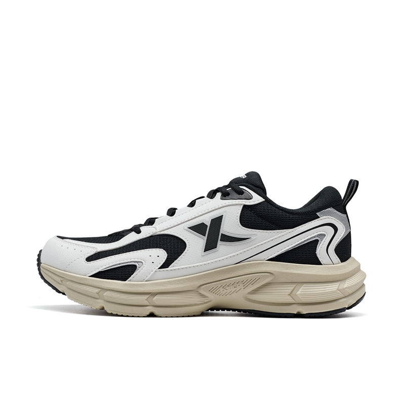 XTEP Cushioning Low top Running Shoes Men’s Canvas White/Black
