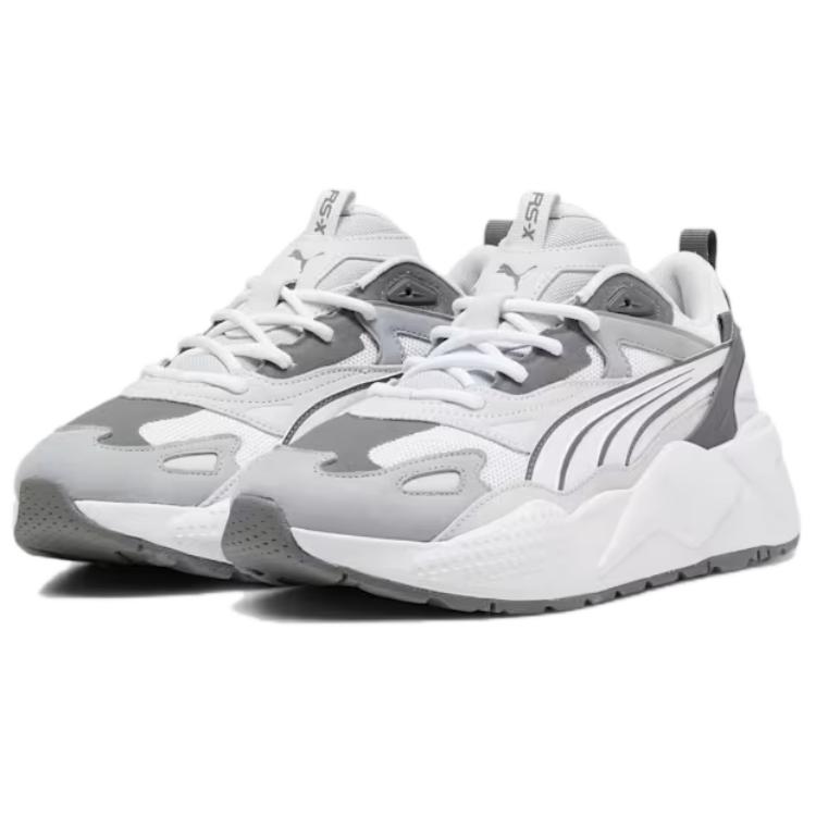 PUMA RS X Fabric Low top Running Shoes Unisex White Gray