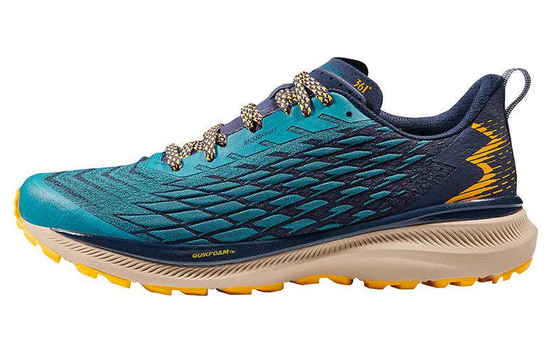 361° Cushioning Slip Resistant Abrasion Resistant Low top Running Shoes Men’s Blue Green