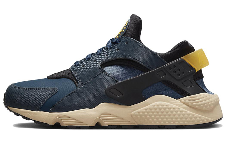Мужские кроссовки Nike Huarache "Navy Yellow" (сине-желтые)
