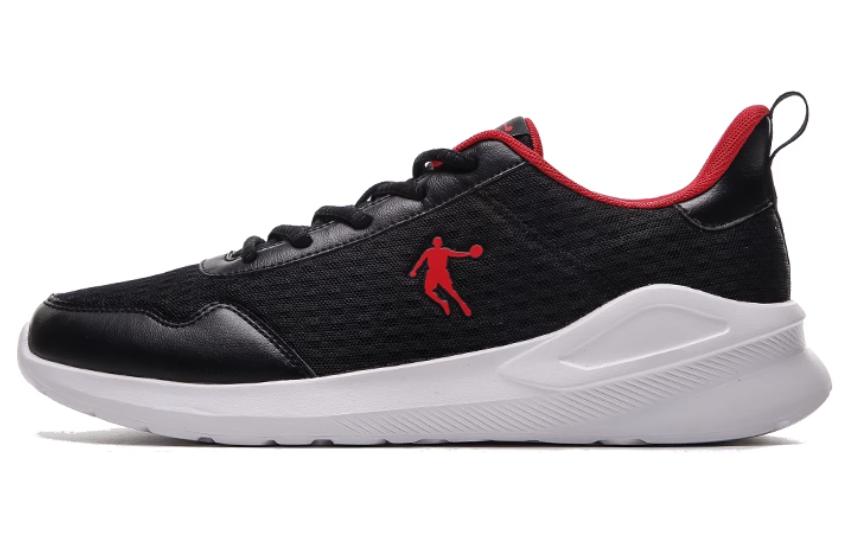 QIAODAN Abrasion Resistant, Breathable, Lightweight Low top Running Shoes Men’s Black Red