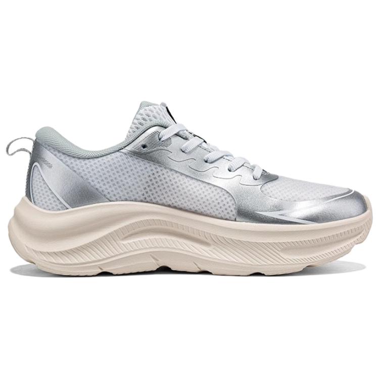 361° Slip Resistant Abrasion Resistant Low top Casual Sprint Running Shoes Women’s Silver