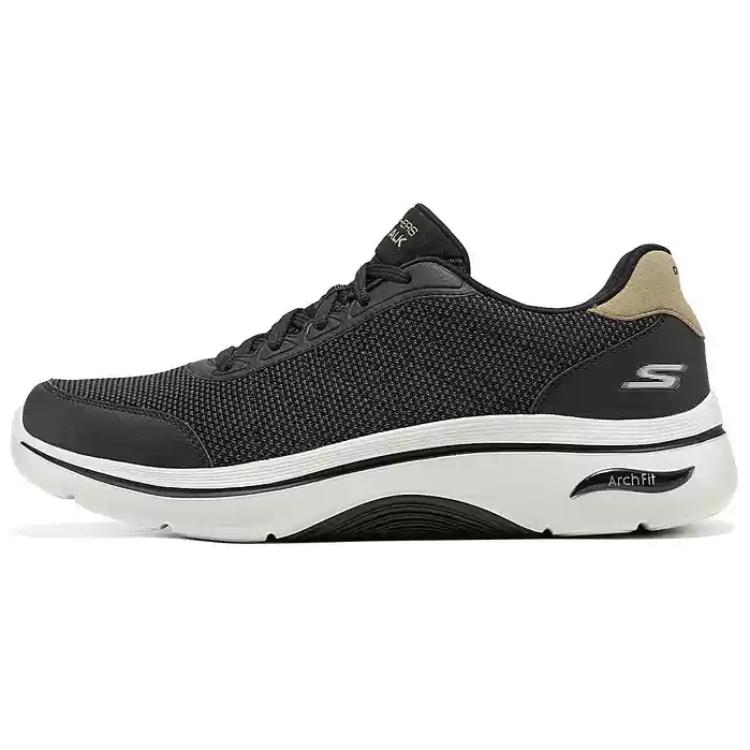 Skechers GO Walk Arch Fit 2.0 Comfortable Abrasion Resistant Low top Casual Shoes Men’s Black