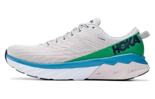 HOKA ONE ONE Arahi 4 Cushioning Slip Resistant Abrasion Resistant Breathable Low top Running Shoes Men's Gray Wide Fit