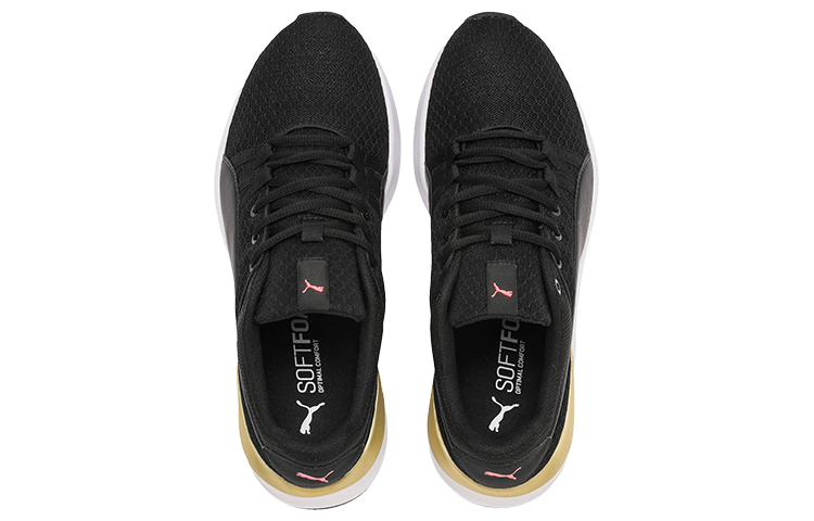 Женские кроссовки PUMA Adela Core (черно-бело-золотые) — фото 2