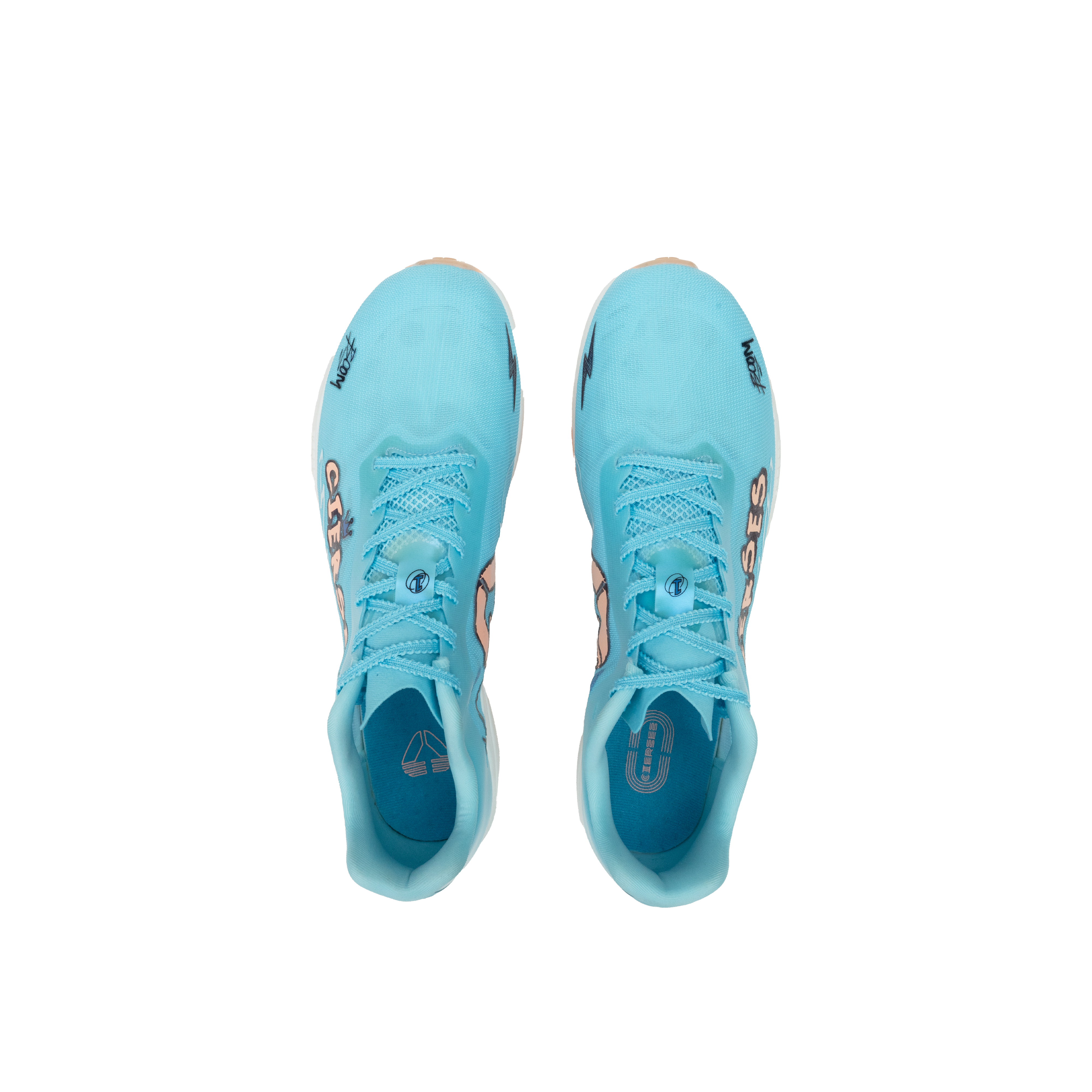 CIERSES Training Sprint Racing Running Shoes Unisex Dream Blue