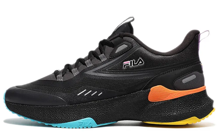 BTS x FILA Low top Running Shoes Unisex Black Orange