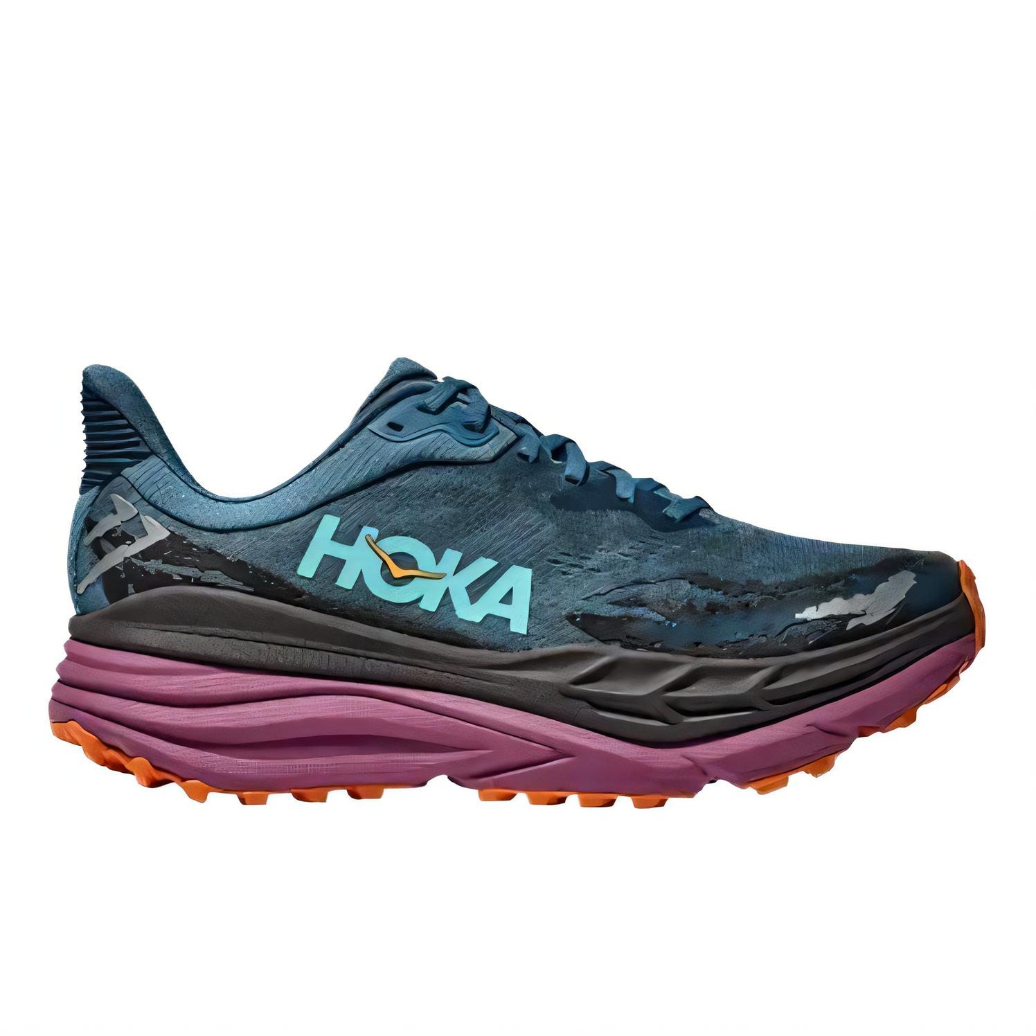 HOKA ONE ONE Stinson 7 Low top Running Shoes Men’s Blue Gray