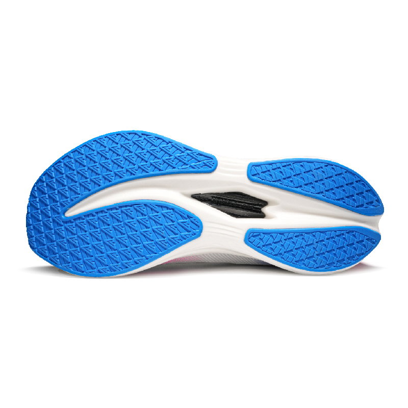 VICTORY LIGHT Cushioning Slip Resistant Abrasion Resistant Breathable Rebound Low top Running Shoes Unisex White Blue