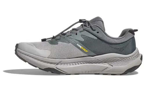HOKA ONE ONE Transport Cushioning Slip Resistant Abrasion Resistant Support Low top Running Shoes Unisex Gray Black