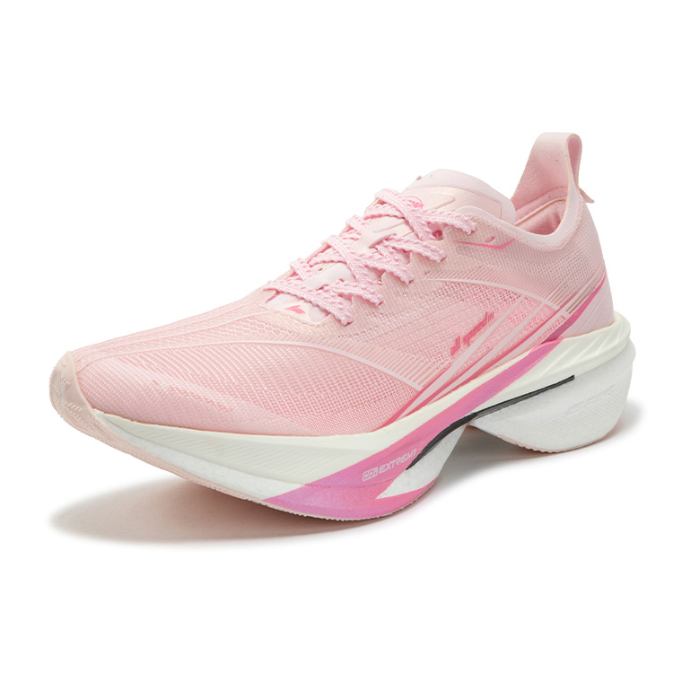 361° Feiyang 2.0 Low top Marathon Training Long Distance Running Shoes Men’s Pure White Pink