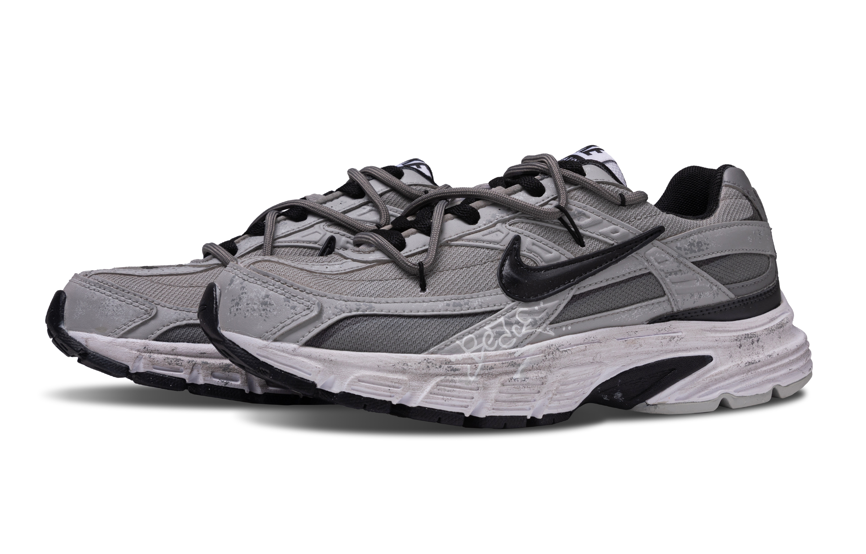 Nike Initiator Abrasion Resistant Low top Running Shoes Men’s Gray White