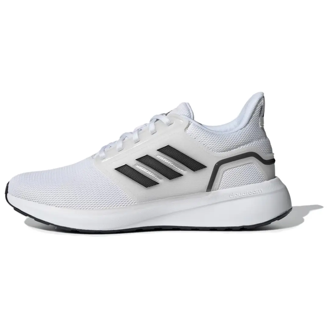 Adidas EQ19 Slip Resistant Abrasion Resistant Low top Casual Running Shoes Unisex White Black