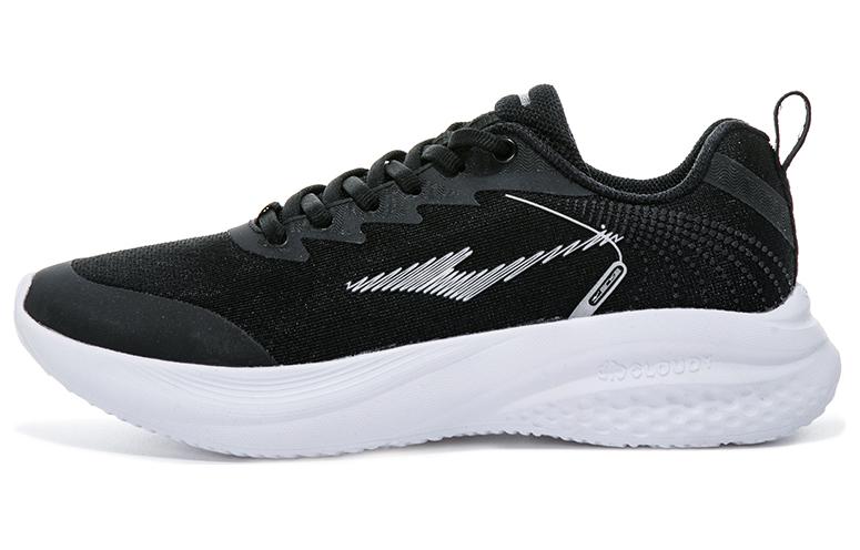 Erke Comfortable Cushioning Lightweight Cushioning Lightweight Low top Running Shoes Women’s Black White
