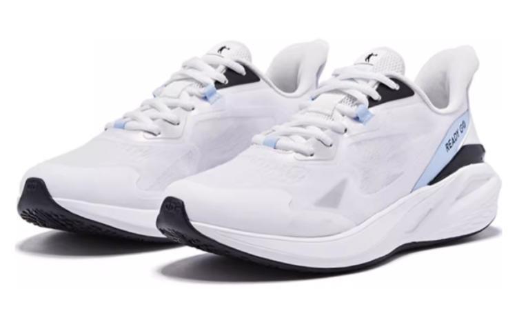 QIAODAN Slip Resistant And Breathable Slip Resistant And Breathable Low top Running Shoes Men’s White