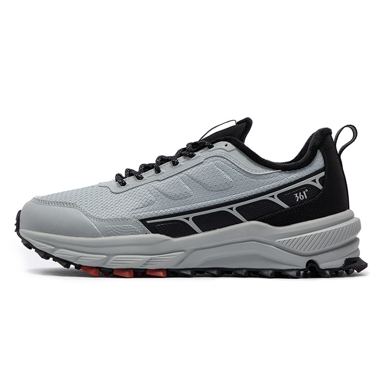 361° Slip Resistant Abrasion Resistant Low top Casual Running Shoes Men’s Recycling Gray