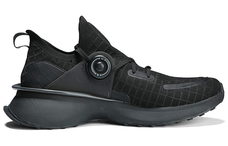 PEAK Tai Ji2.0 Fabric Cushioning Slip Resistant Abrasion Resistant Low top Taichi Running Shoes Men’s Black