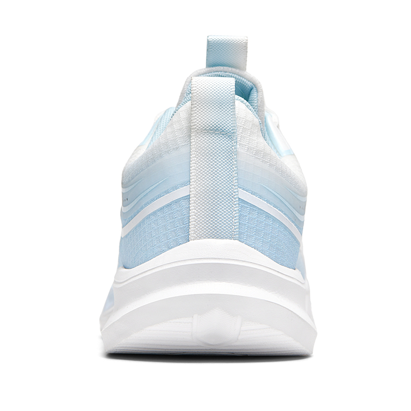 Binary Cushioning Slip Resistant Breathable Lightweight Rebound Low top Casual Running Shoes Unisex White Blue
