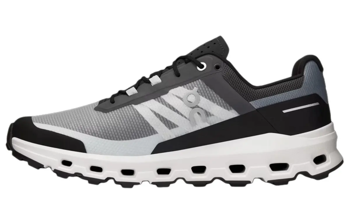 On Comfortable Synthetic Leather Abrasion Resistant Abrasion Resistant Low top Running Shoes Men's Black White