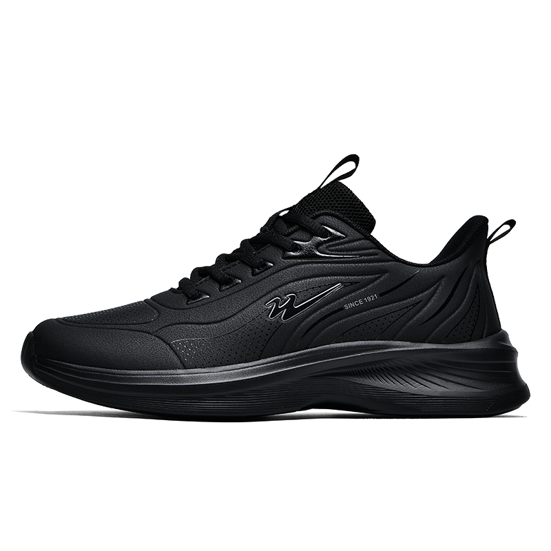 Double Star Autumn and Winter Fashionable and Versatile Fashionable and Comfortable Light Casual Low-top Running Shoes Men's Black Samurai