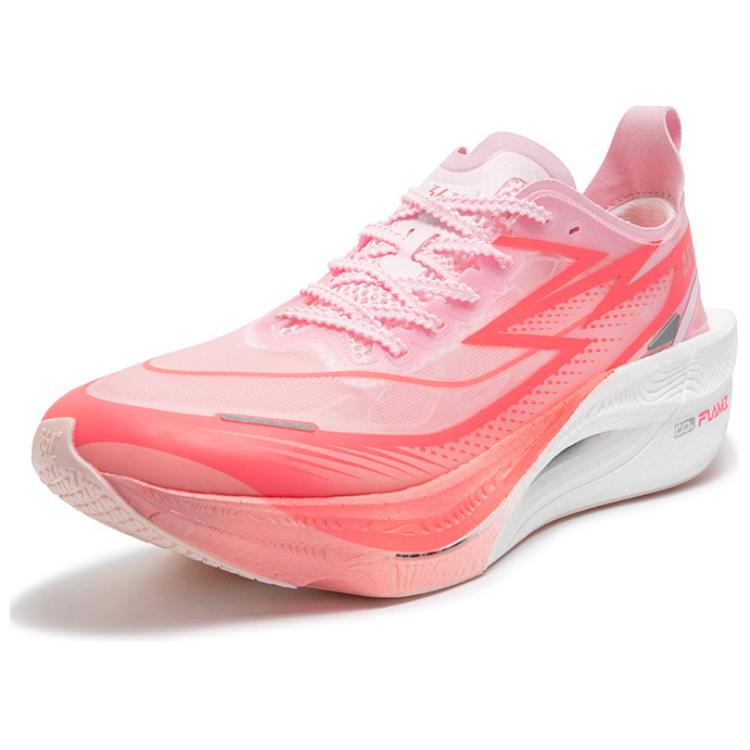 361° Flame 3 .5 Low top Full Length Carbon Plate Marathon Racing Running Shoes Unisex Fluorescent Begonia Pink Red
