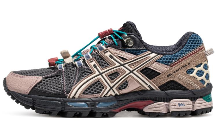 ASICS Gel-Kahana 8 FL comfortable and versatile fabric shock-absorbing, wear-resistant, breathable and resilient low-top casual cross-country running shoes for women, gray brown