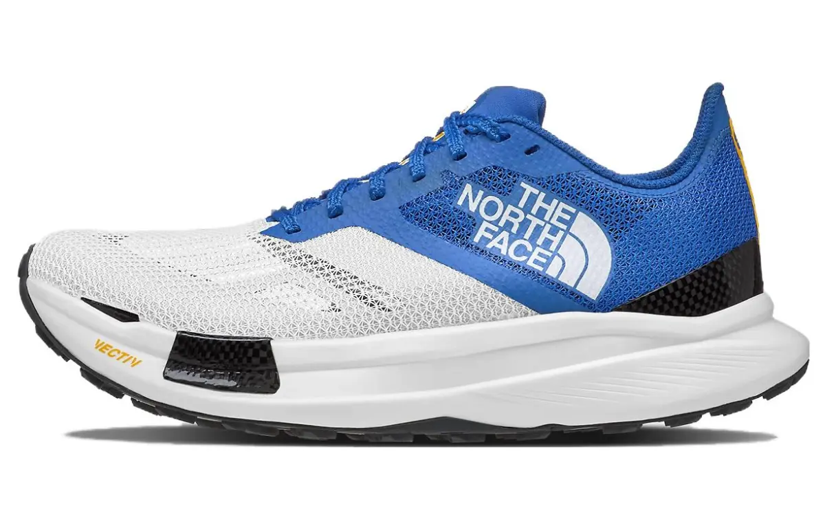 THE NORTH FACE SUMMIT Cushioning Slip Resistant Low top Running Shoes Men's White/Bright Blue