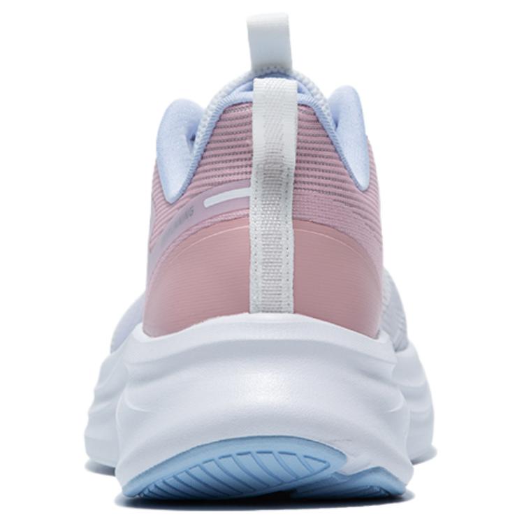 QIAODAN Slip Resistant, Abrasion Resistant, Breathable Low top Casual Running Shoes Women’s Pink White