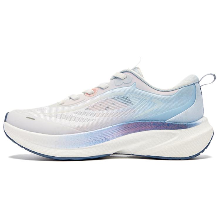 QIAODAN Cushioning Rebound Low top Casual Sprint Running Shoes Women’s White Purple Blue