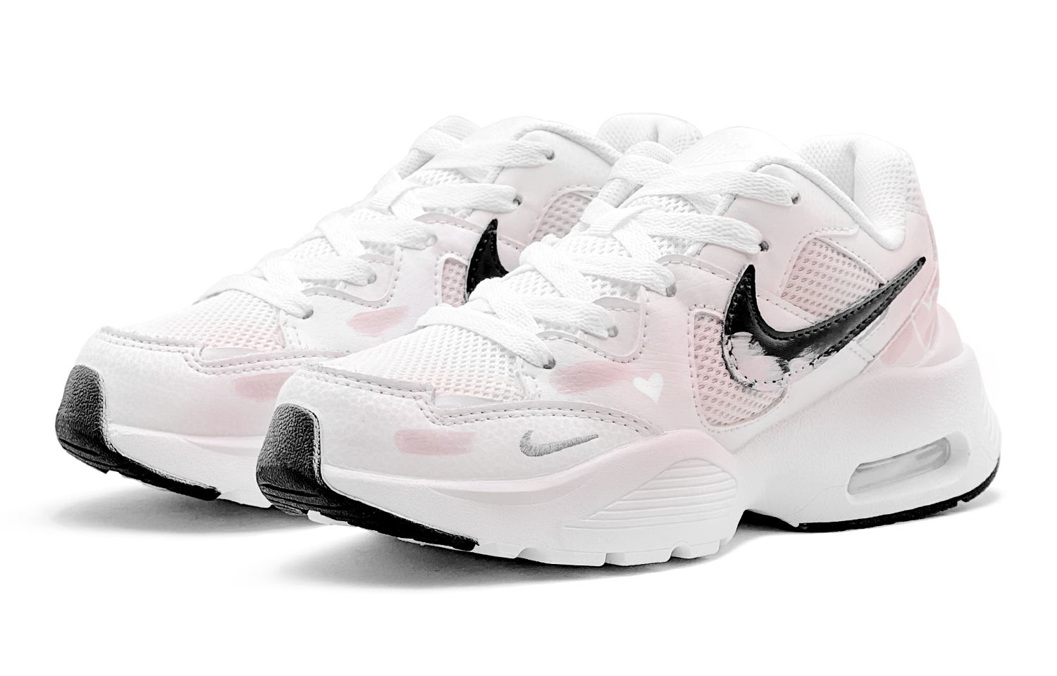 Nike Air Max Fusion Abrasion Resistant, Breathable, Lightweight Low top Running Shoes Women’s Pink White