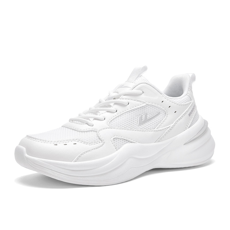 Warrior Outdoor Sports Slip Resistant Abrasion Resistant Low top Casual Running Shoes Unisex White