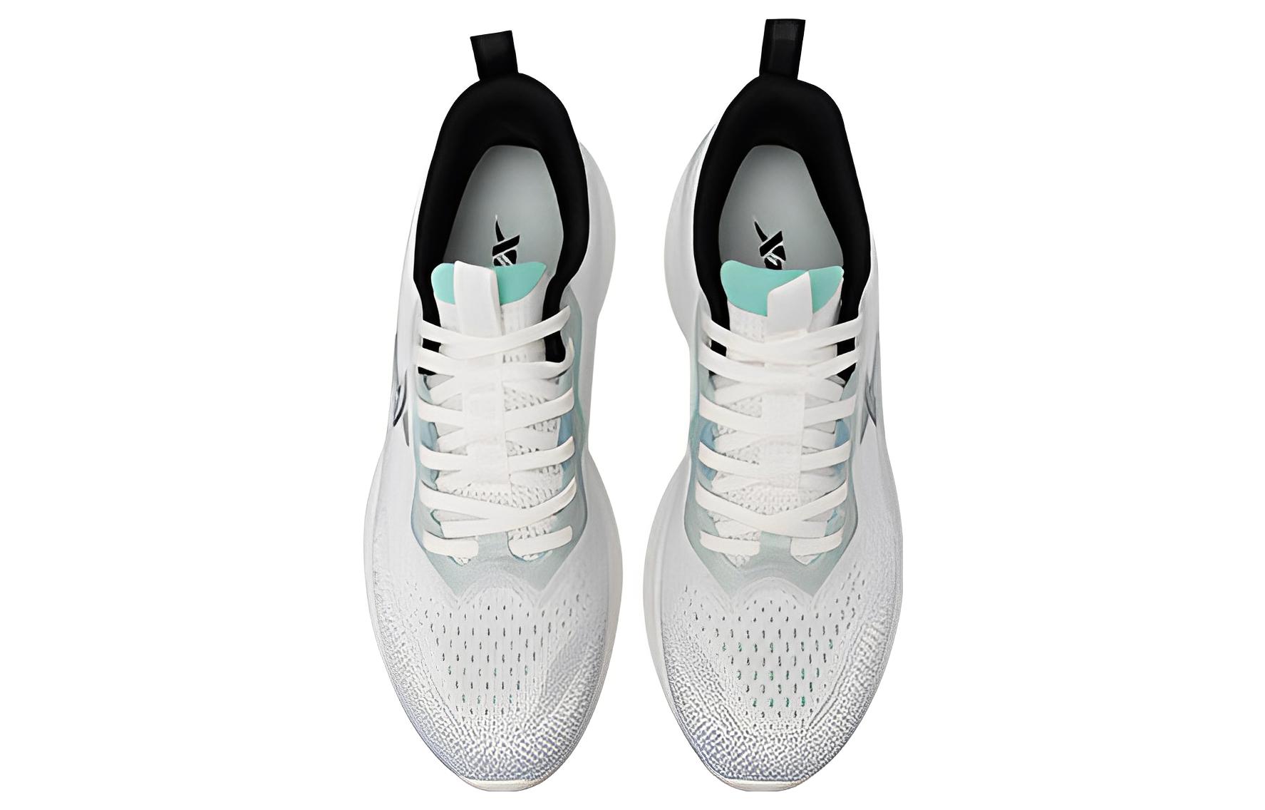 XTEP Cushioning Slip Resistant Abrasion Resistant Low top Running Shoes Men’s White Green Blue