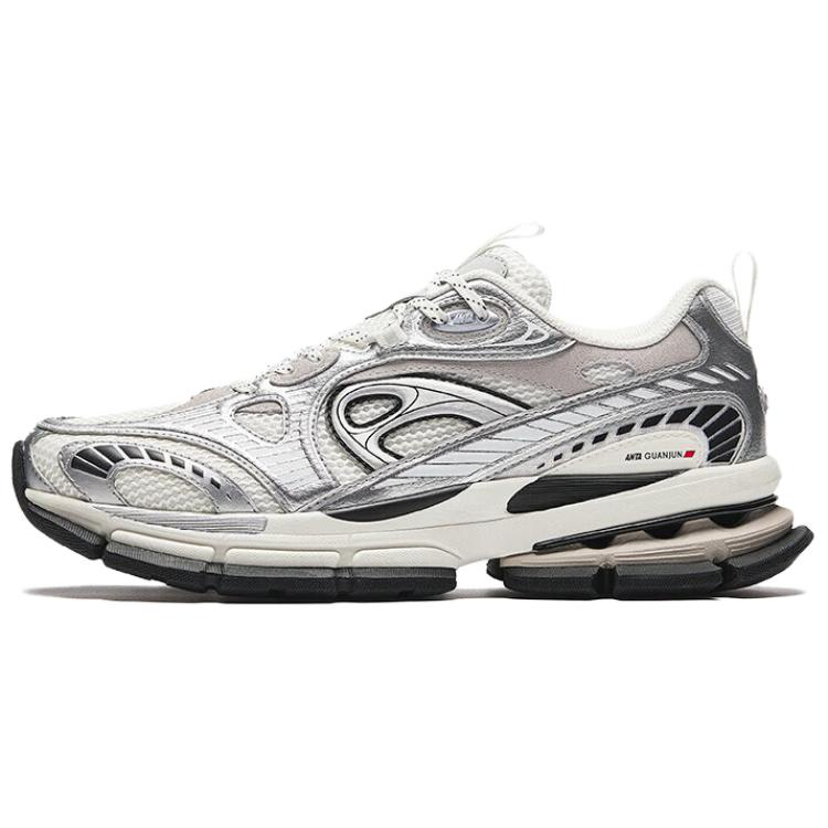 Anta Champion Series AG G01 Slip Resistant Low top Casual Shoes Men’s White Silver