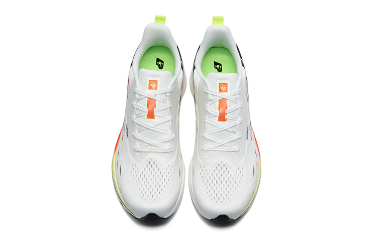 LPMX Abrasion Resistant Breathable Low top Running Shoes Men’s White Black Orange Red