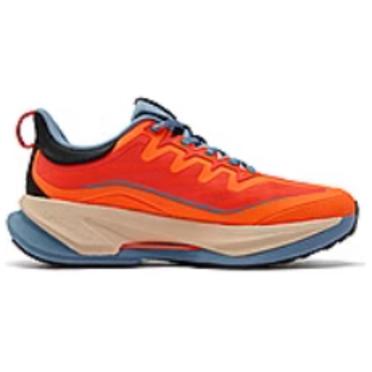 QIAODAN Slip Resistant Abrasion Resistant Low top Running Shoes Men’s Orange Blue