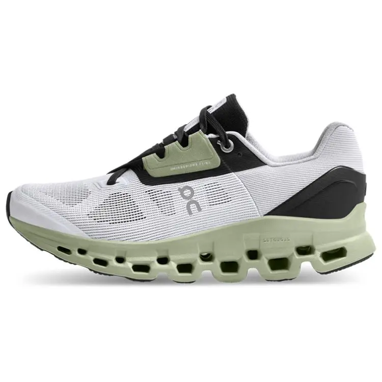 On Running Cloudstratus White Black Sage Women's